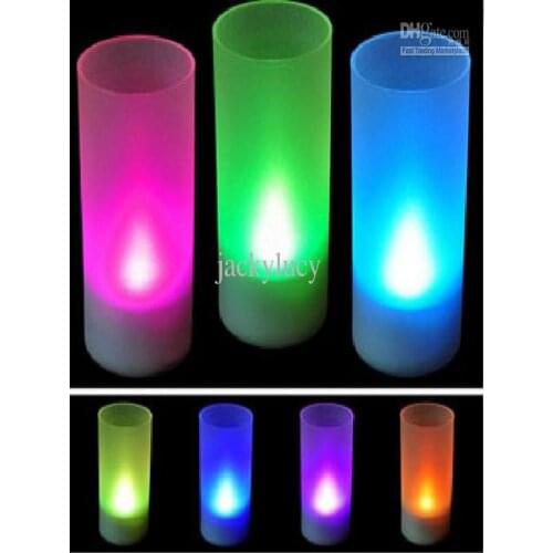 Novelty LED Candles Electronic Lights TEA LIGHTS BATTERY CANDLES 7 Color Change Flameless canle for wedding birthday party Valen