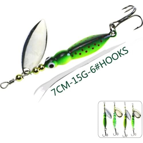 Sinking Insects Metal Spinner Artificial Bait Hard Pesca Wobbler For Fishing Lure/Tackle/Accessories Crankbait Pike Spoon Bass
