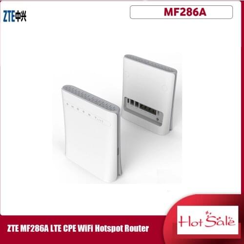Original 300Mbps Cat6 ZTE MF286A LTE CPE WiFi Hotspot Router Support LTE FDD B1 B3 B7 B8 B28