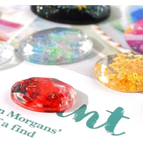 2 Pcs Oval Water Drop Pendant Epoxy Resin Mold Earrings Necklace Keychain Silicone Mould DIY Crafts Ornaments Mold