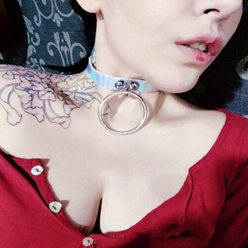 Chokers Necklaces Colorful Gothic Punk Pu Leather Choker For Women Teens Girls Rivet Collar Necklace Rock Fashion Jewelry Gifts