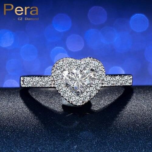 Pera CZ White Rings