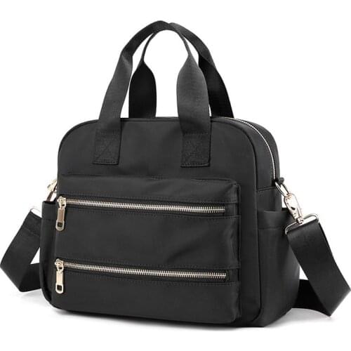 Shoulder Bag For Luxury Handbags Women Bags Designer 2021 Casual Waterproof Nylon Crossbody Bag Solid Color Zipper Multi-pocket