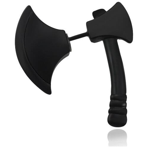 1pc Axe Earrings Men And Women Korean Fashion Hip Hop Popular Black High-quality Earrings Personality DIY Birthday Jewelry Gifts