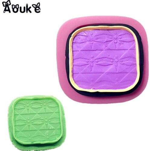 Make Up Powder 3D Shape Silicone Mold Cookie Fondant Cake Molds Embossed Chocolate Pudding Mould DIY Candy Kitchen Baking Tools