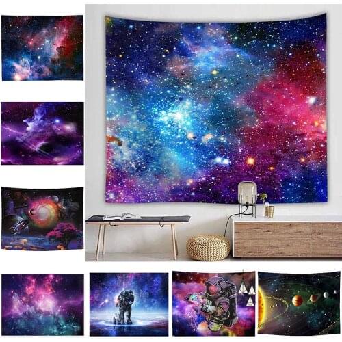 Nordic Wall Hanging Tapestry Starry Sky Blanket Mat Tablecloth Bedroom Decor Bedspread Beach Mat