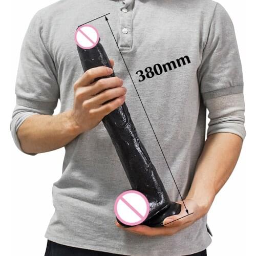 Super Long Simulation Dildo Soft Penis with Powerful Suction Cup Anal Plug Female Masturbator Butt Plug G-spot Vagina Stimulator