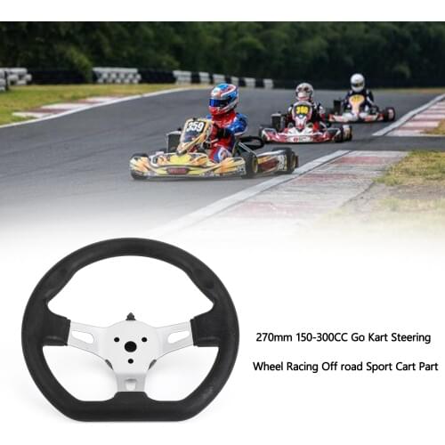 Areyourshop Universal 270mm 150-300CC Go Kart Steering Wheel Racing Off road Sport Cart Part Accessories