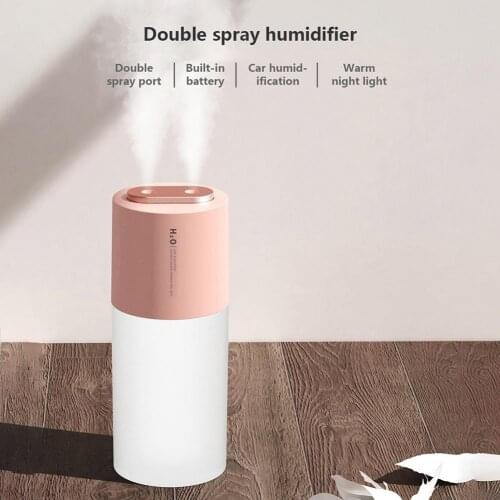 Household cleaning supplies Air Humidifier Ultrasonic Double Spray Nozzles Air Humidifier Aroma Essential Oil Diffuser