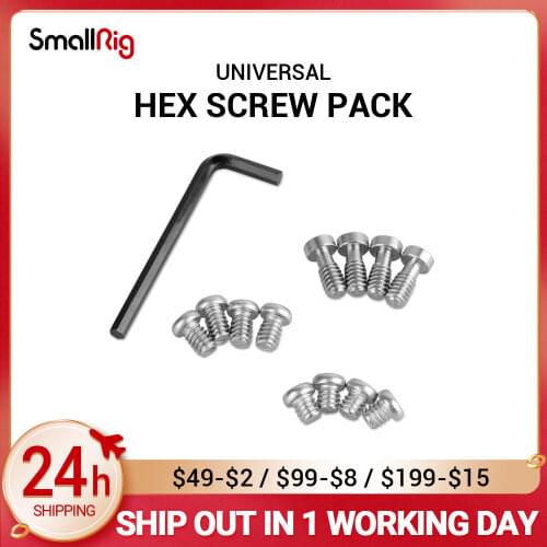 SmallRig Camera Screw Hex Screw 1/4 Inch 12pcs Pack for Camera Accessory replacement -1713