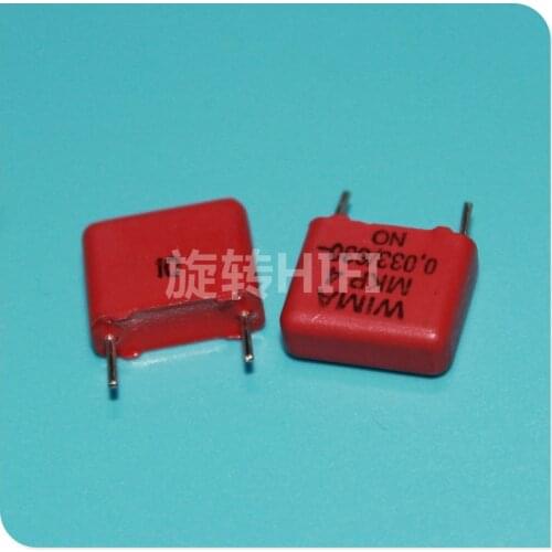 10PCS RED WIMA MKP4 0.033UF 630V PCM10 original new MKP-4 333/630V P10mm audio 333 hot sale 0.033uf/630v 33NF