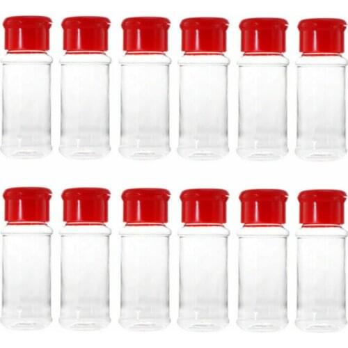 12pcs Kitchen Gadgets Spice Condiments Seasoning Jars Storage Containers For Cheese Pepper Sugar Powder Pots