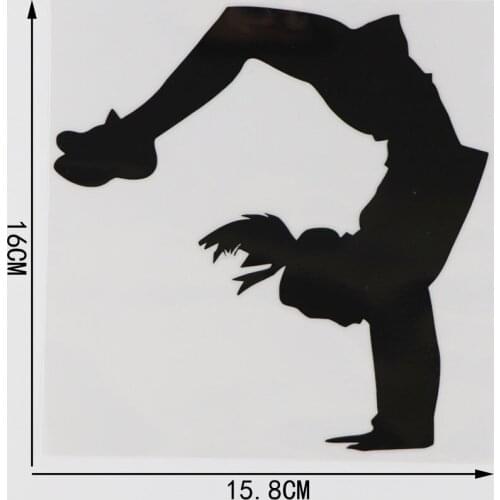 15.8CM*16CM Street Dance Action Car Sticker Pattern Vinyl Decal Decoration 1A-0208