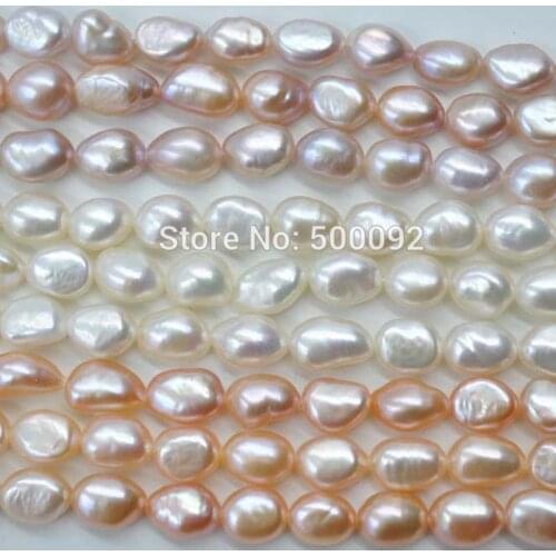 2020 Real New Round Shape Natural Beads Charm Beads Wholesale 12 Strands 7-8mm Baroque Freshwater Pearl Jewelry