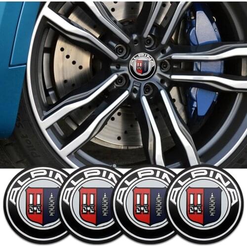 56mm Car Tire Wheel Center Hubcaps Sticker Emblem Badge Cover for BMW X3 X5 X6 X7 Alpina E90 E91 E92 F10 F11 Auto Accessories