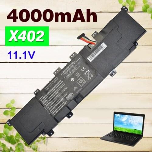 4000mAH 11.1V C21-X402 battery For Asus VivoBook S300 S400 S400C S400CA S400E X402 X402C X402CA series