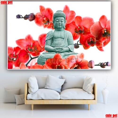 DIY Diamond Painting Religious Buddha 5D rhinestone Cross Stitch Diamond Art Embroidery Mosaic Handmade Home Decoration puzzle