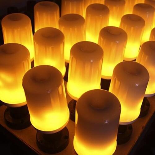 Factory price B22 E27 E26 E14 led Lamp Flame Effect Fire Light Bulb Holiday Decoration flame light bulbs free shipping