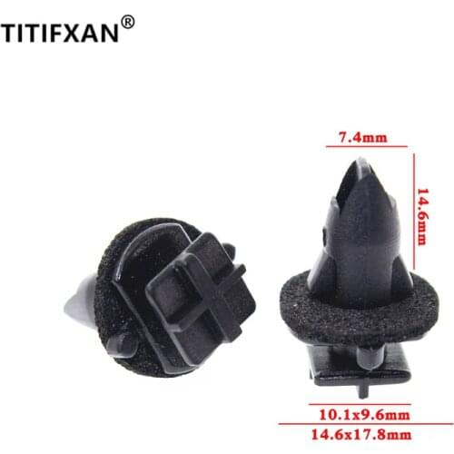 For Renault Koleos Car Door Interior Panel Bottom Edge Wheel Arch Frame Eyebrow Guard Crash Plate Plastic Fastener Clip 10PCS