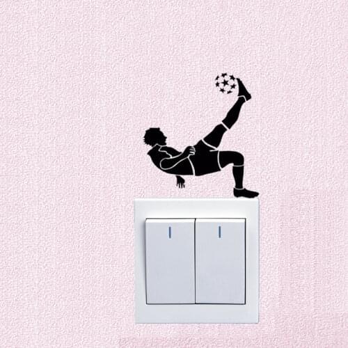 Football Sports Boy Vinyl Bedroom Decor Switch Wall Stickers 5WS0746