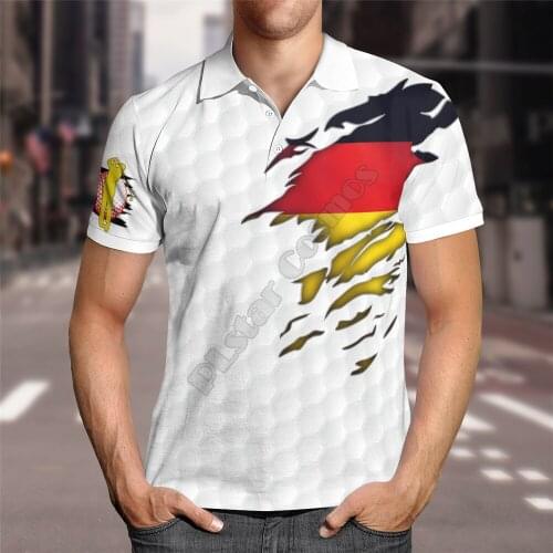 Hawaii Polo Shirt Germany Flag 3D All over print Polo Shirt Men for Women Short Sleeve Summer T-shirt