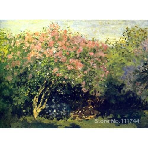 Paintings for living room Lilacs in the Sun by Claude Monet Home art High quality Hand painted