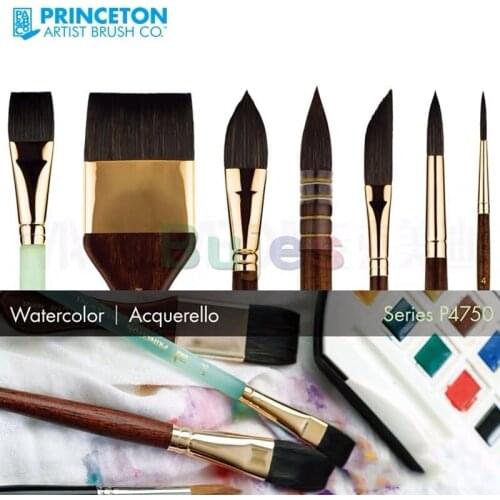 Princeton Artist Brush,Neptune Series4750,Synthetic Squirrel Watercolor Paint Brush,Water Absorption,Wear Resistance,Large Belly