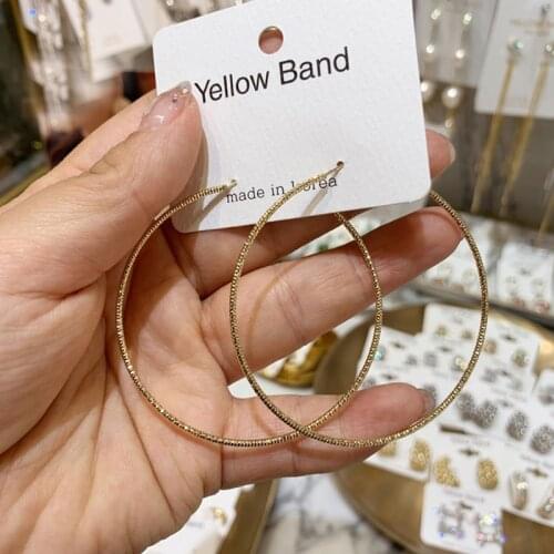 BLIJERY New Gold Color Starry Hoop Earrings for Women Elegant Round Circle Earrings Aros Party Jewelry Gift Boucles d'oreilles