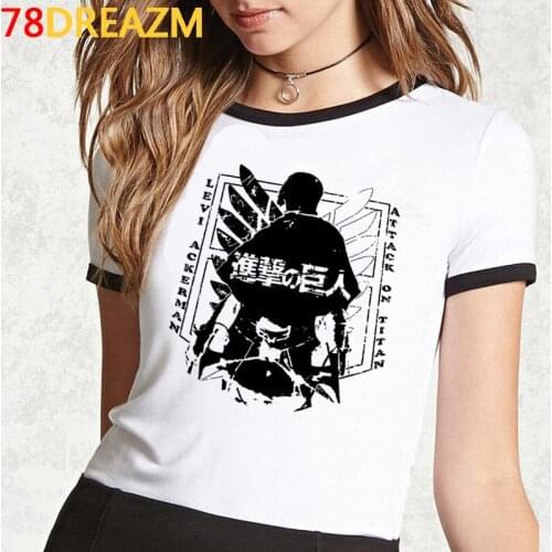 2021 Hot Anime Attack on Titan Final Season T Shirt Men Kawaii Summer Tops Titans Attack Graphic Tees Levi Harajuku T-shirt Male
