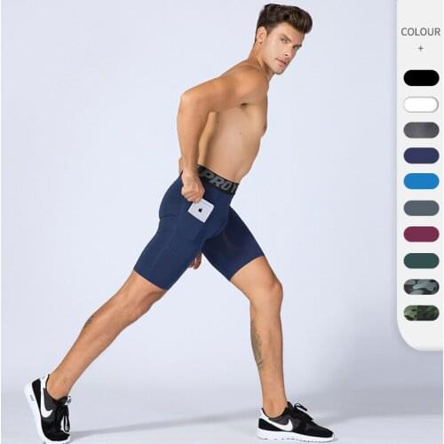 Men Compression Shorts Gym Workout Running Shorts Fitness Breathable Sports Short Pants Jogging Men Sports Training Tights
