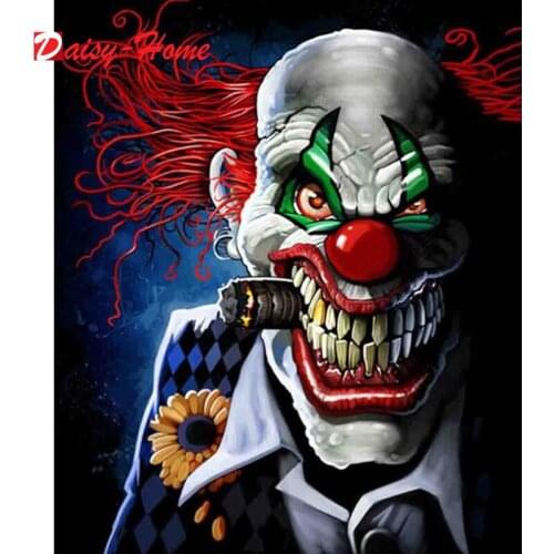 Full Drill Square Joker 5d DIY Diamond Painting Set Joker Movie Picture Home Decor Diamond Art Paintings Mosaic Cross Stitch Kit