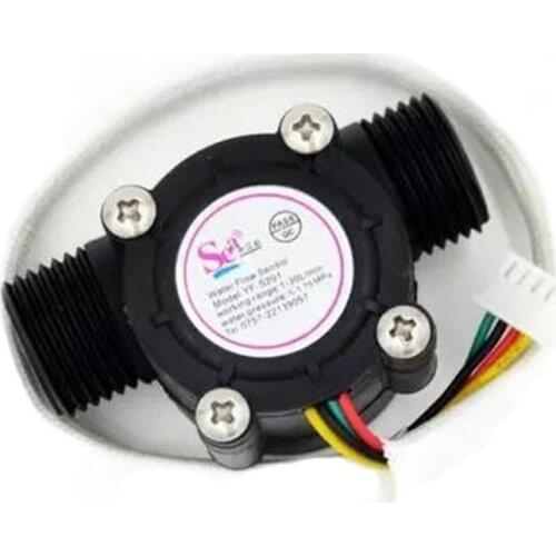 Water heater wall-hung boiler accessories water flow sensor Hall flowmeter water dispenser 4 points flow meter water temperature