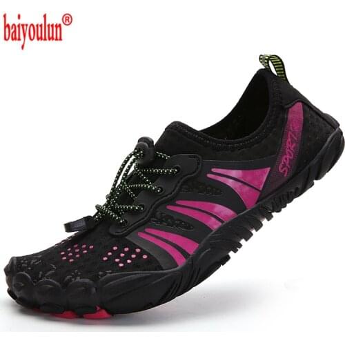 Women Swimming Footwear Seaside Walking Upstream Shoes Breathable Quick Dry Beach Five Finger Aqua Shoes Outdoor Men Water Shoes
