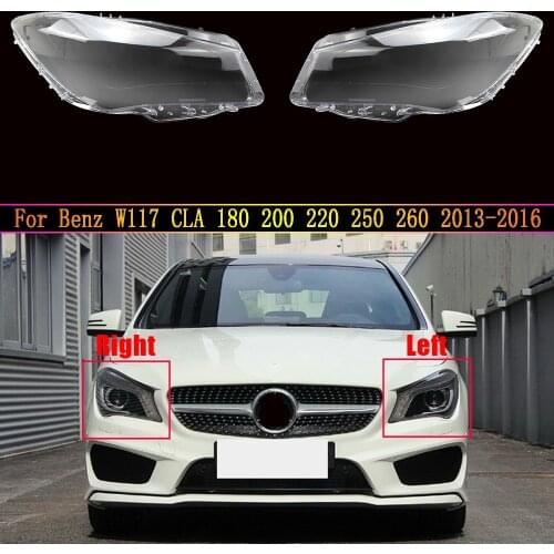 Car Front Headlamp Lens For Mercedes-Benz W117 CLA 180 200 220 250 260 2013~2016 Headlight Cover Replacement Light Auto Shell