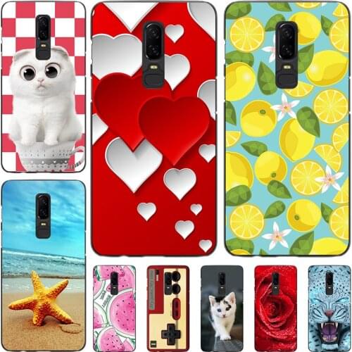 TPU Silicone Cover For OnePlus 6 Colorful Painted Soft Phone Case For One Plus 6 Pattern Phone Cover For OnePlus 6 Backs Bumper