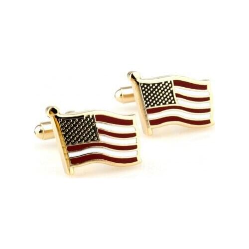 TZG02078 Flag Cufflink 5 Pairs Wholesale Free Shipping