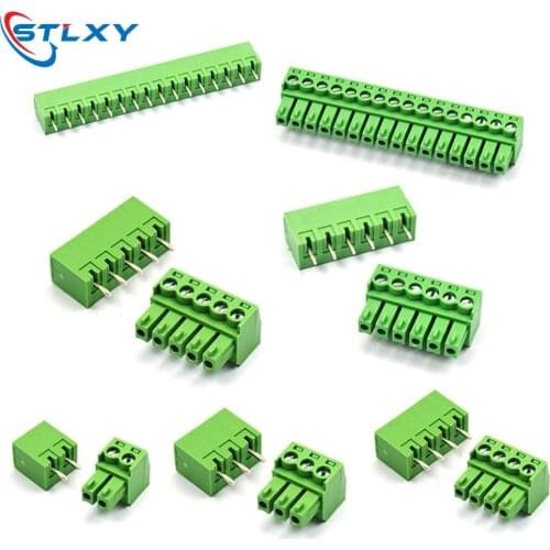 3.5MM KF2EDG3.81 PCB Screw Terminal Block Connector PLUG PIN HEADER SOCKET Right Angle 2/3/4/5/6/7/8/9/10/12/14/16