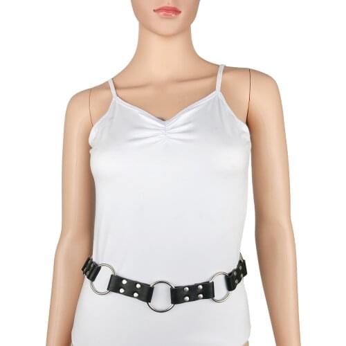 CKMORLS Women Leather Harness Ring Waistband Belts Fetish Goth Punk High Quality Fashion Dress Accessories Bdsm Bondage Harness