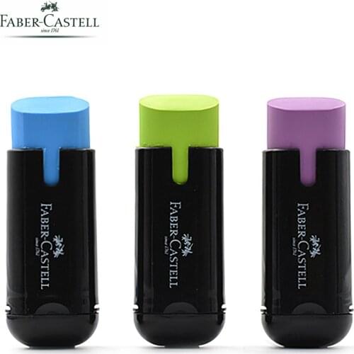 1pcs FABER-CASTELL 183701 Pencil Sharpener + Eraser Multi-function Pencil Sharpener Single Hole Art Eraser Learning Stationery