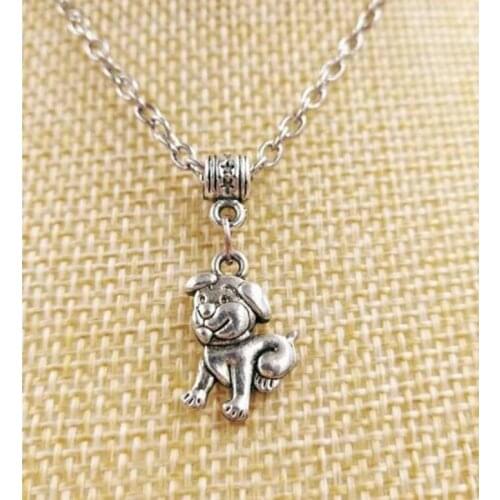 1PCS Fashion Vintage Dog Chihuahua Puppy Animals Charms Statement Necklace Pendant lucky Jewelry Holiday Gifts