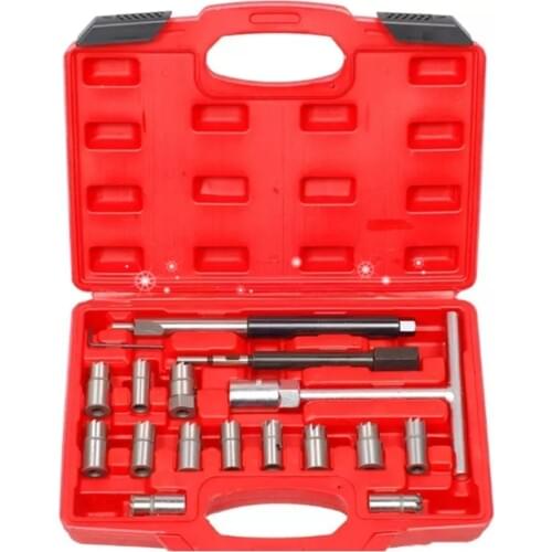 17-piece diesel injector base cleaning reamer valve base cleaning reamer carbon cleaning reamer