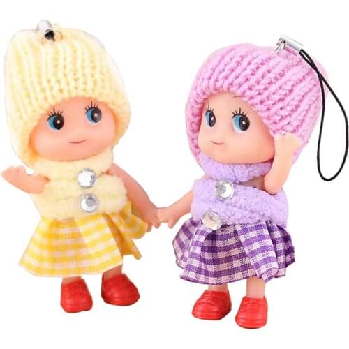 2pcs Kids Toys Interactive Baby Dolls Toy Mini Dolls And Reborn Cute Boys Toy For Children Small For Girls Gift Pendant Dolls T3