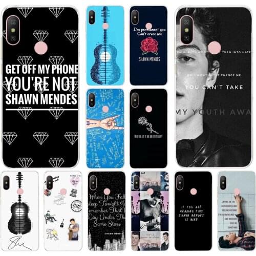 292FG shawn mendes lyrics Soft Silicone Tpu Cover phone Case for xiaomi redmi 7 7a note 4A 4X 6 Pro 6A 7