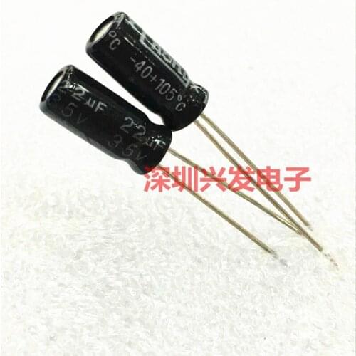 35v22uf original high quality plug-in electrolytic capacitor 22uF 35V 5x7