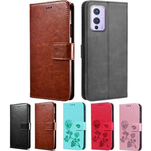 Phone Cover For Oneplus 9 Pro Case Flip PU Leather Wallet Stand Capa For One Plus 9 9R 1+9 Pro чехол Funda Protector Shell Capa