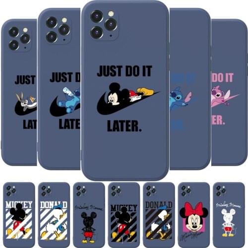 Marvel disney Anime Phone Case cover For iphone 12 Pro Max 11 8 7 6 S XR PLUS X XS SE 2020 mini cell shell Sapphire blue