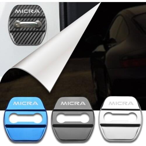 Door Lock Cover sticker case for Nissan Micra K11 K12 K13 K14 Car-Styling Accessories