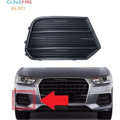 CloudFireGlory 8U0807682P Right Lower Bumper Grille Fog Light Grille Bezel For Audi Q3 2016 2017