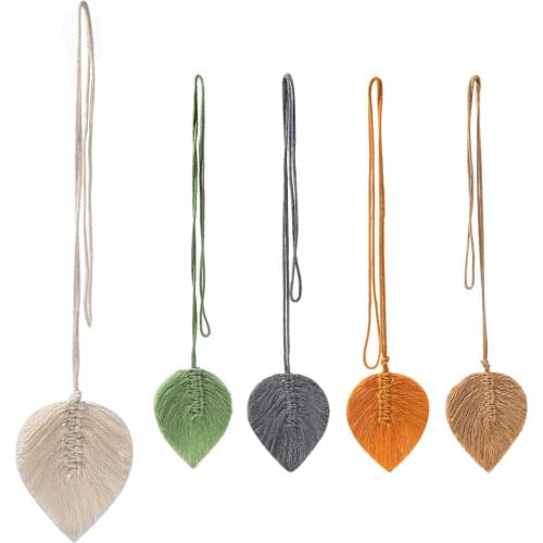 2 Pack Decorative Curtain home decoration accessories Macrame Tassel Curtain Tie backs for living room bedroom Window