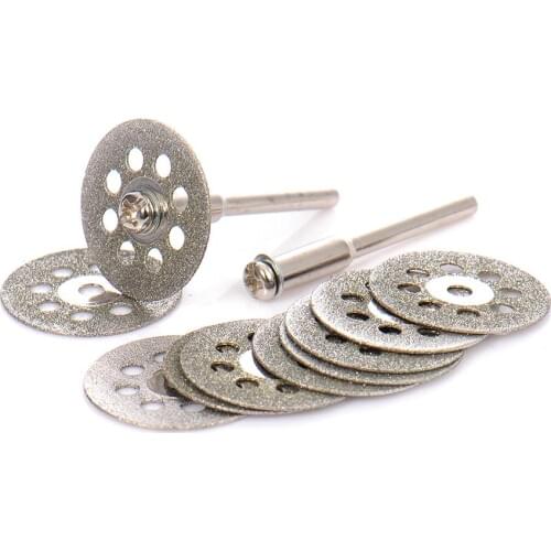 10PCS/SET 20mm/22mm Cutting Disc Saw Blades Diamond Grinding Wheel Abrasives Dremel Saw Blades Rotary Tool Circular Tool J3